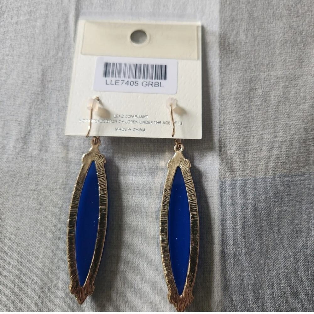 Mia Collection‎ By kim Min Sun Blue Earrings - Picture 2 of 2